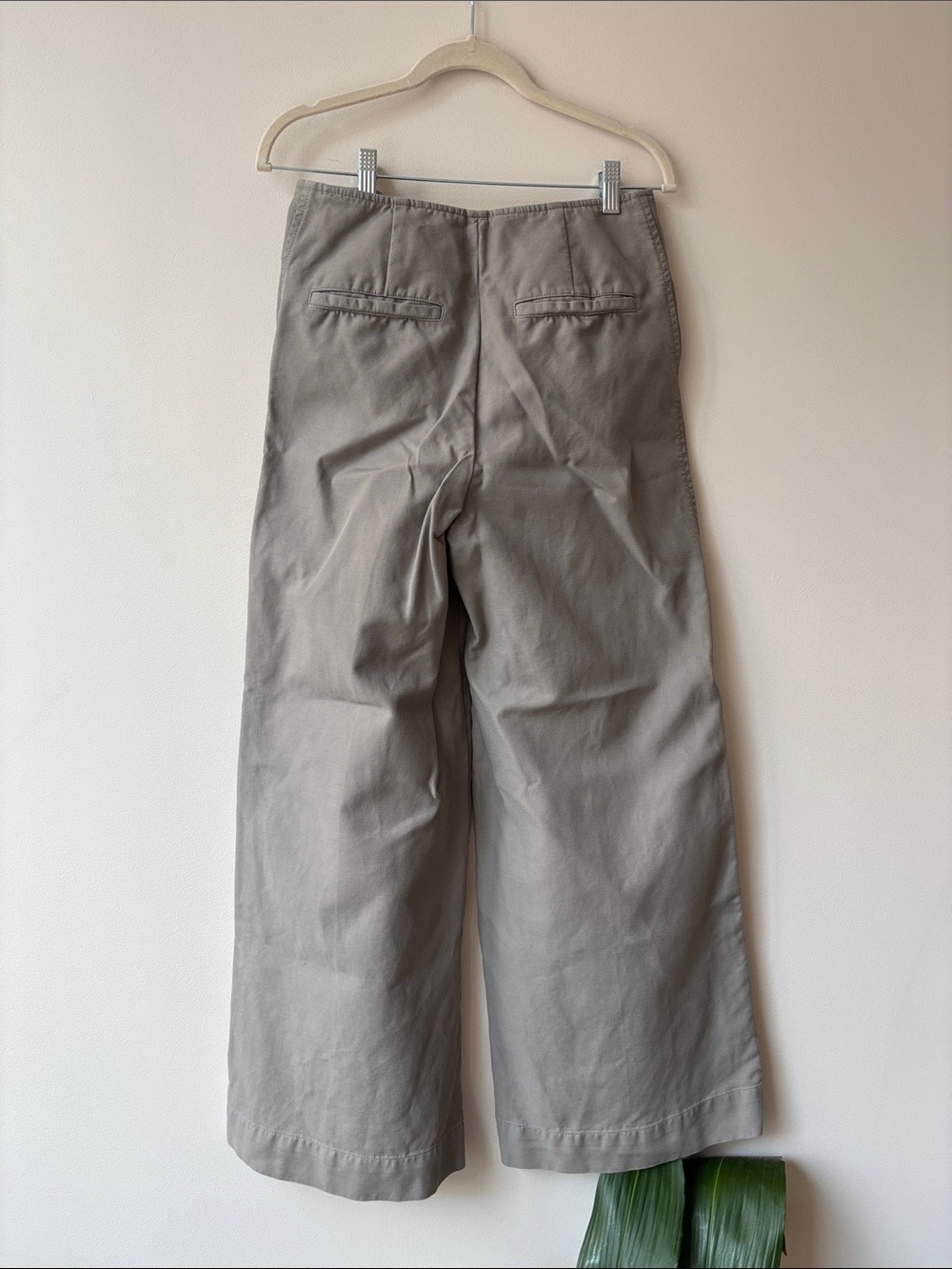 TOTEME Dove Wide Leg Trousers 34 US 2 100% Organic Cotton - Picture 6 of 11